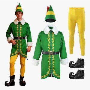 Elf Buddy The Elf Christmas Costume Adult Size XL #3597